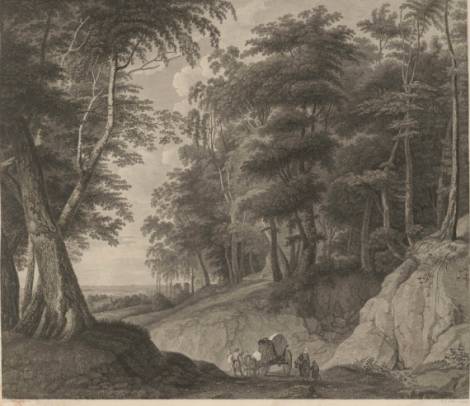 Wooded Landscape with Horsecart