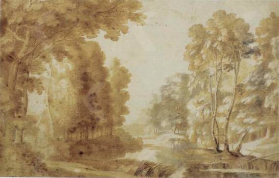 Wooded Landscape with Brook
