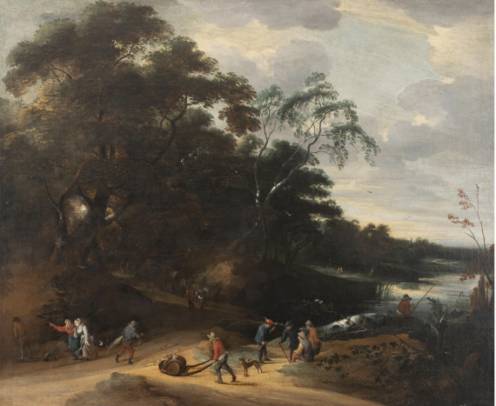 Wooded River Landscape