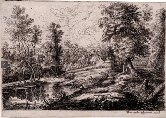 Landscape with Lake and Round Tower