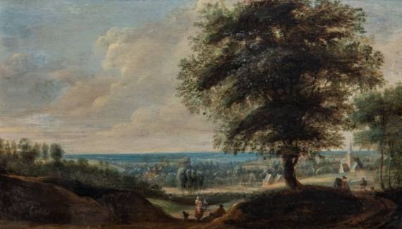 Flemish Landscape with Figures