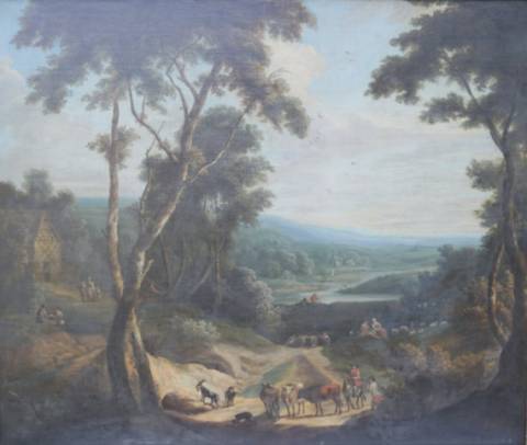 Landscape with Figures and Cattle