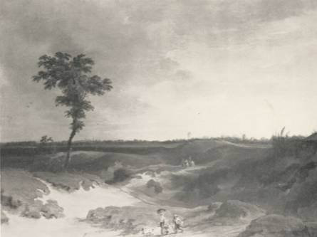 A Distant Landscape with Sand Dunes