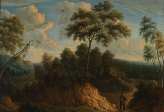 Landscape with Cottages and Sunken Road