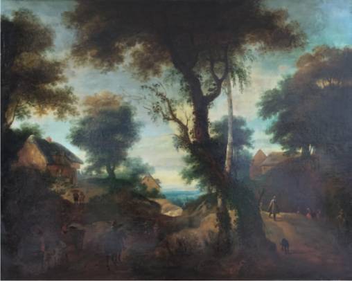 Hamlet in a Wooded Landscape