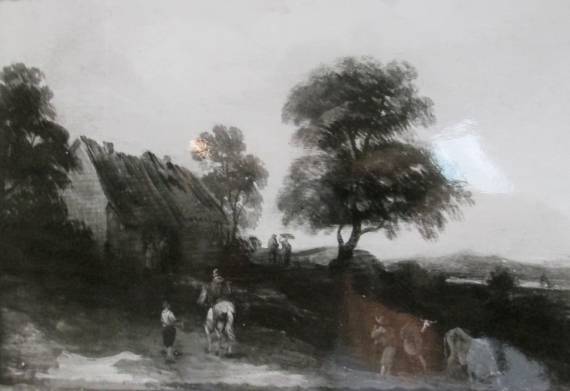 River Landscape with Figures
