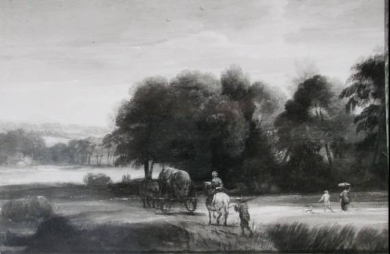 River Landscape with Figures