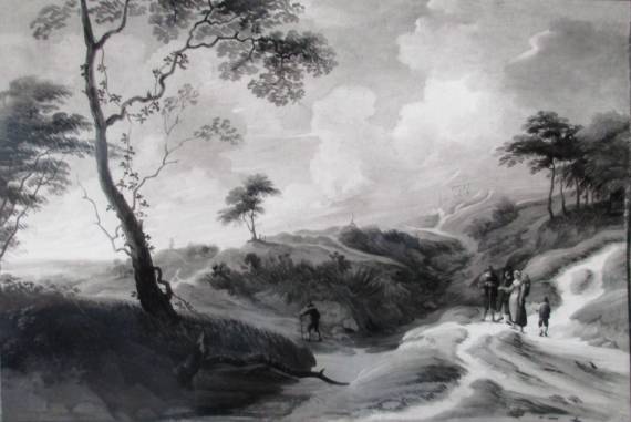 A Dune Landscape with Peasants on a Sandy Path 