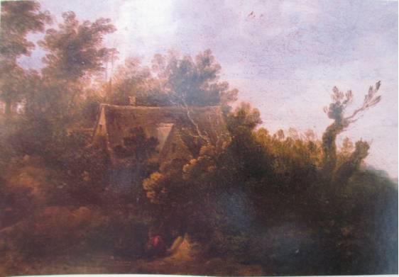 Peasant Cottage in Wooded Landscape