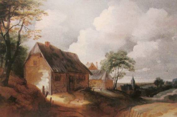A Road Leading to a Village 
