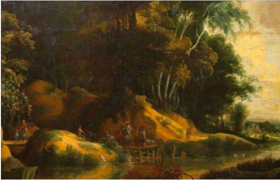 Travelers at the Edge of the Sonian Forest