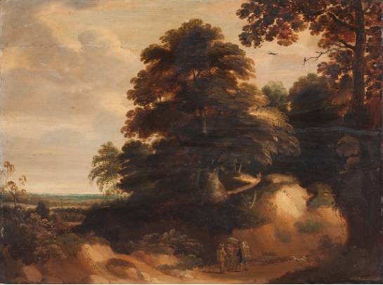 Sunken Road in a Wooded Landscape 