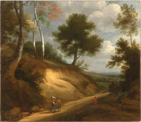 Travellers on a Sunken Road