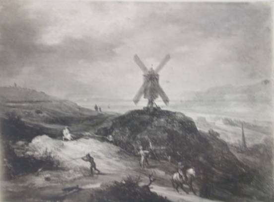 Distant View with Windmill