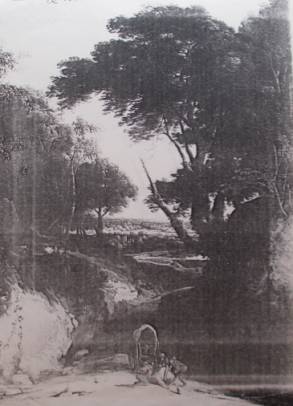 Wagon with Fallen Horse on a Sunken Road