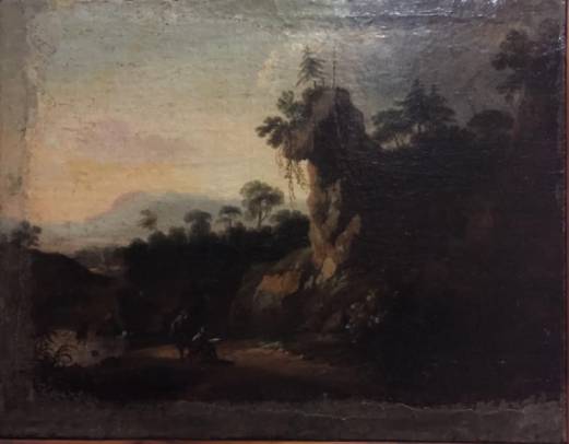 Landscape with Artist Sketching