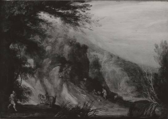 Hilly Landscape with Human and Animal Figures