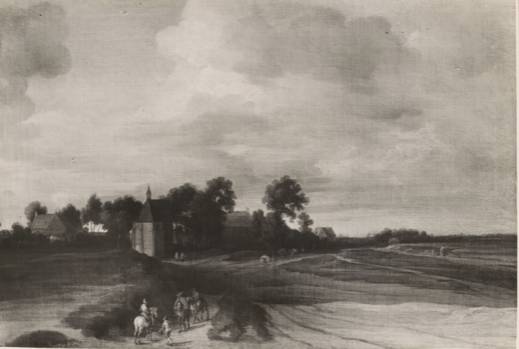 Village in the Dunes and Travelers