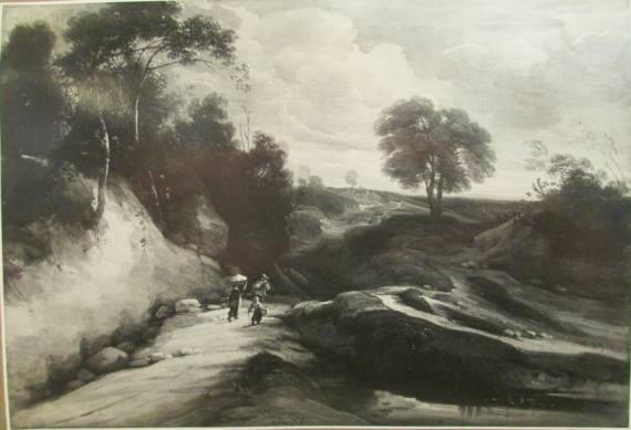 Hilly Landscape with Wayfarers