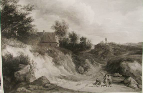 Cottage on Hill and Sunken Lane