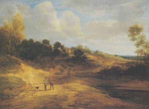 Extensive Dune Landscape with Travellers