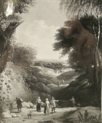 Travelers in a Sunken Road