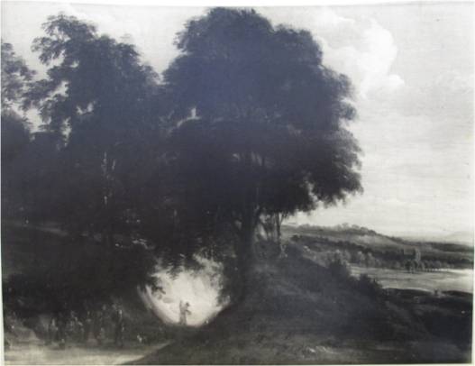 Wooded Landscape with Sunken Road and Castle in the Distance