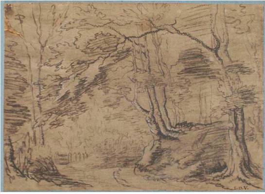 Landscape - A Road through a Wood