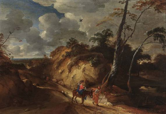 A Wooded Landscape with the Flight into Egypt 