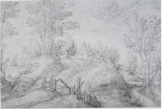 Farmhouse in a Woody Landscape