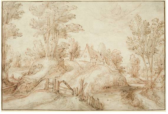 Farmhouse in a Woody Landscape