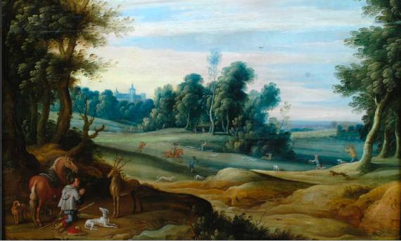 Landscape with Saint Hubert