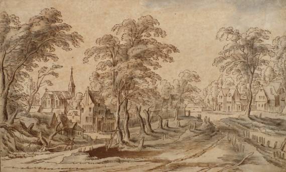 Church and Village among Trees