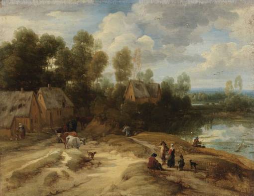 Landscape with Peasants and Cattle 