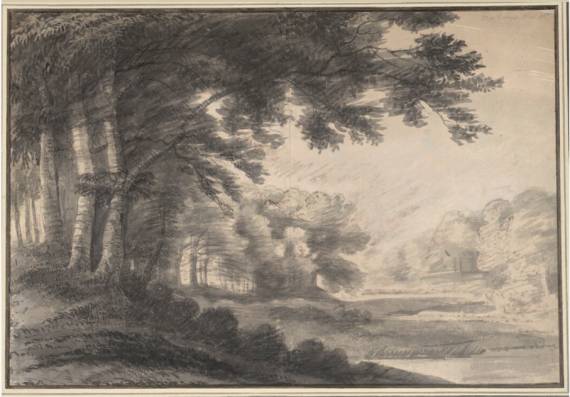 Wooded Lanscape with Calm Water