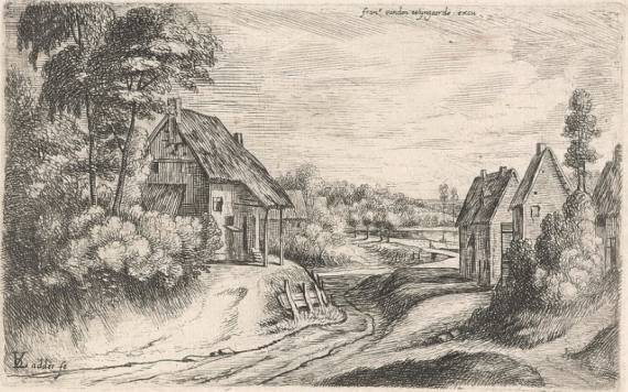 Landscape with a Road between Farms (IV)