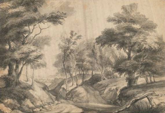 Wooded Landscape with Sunken Road