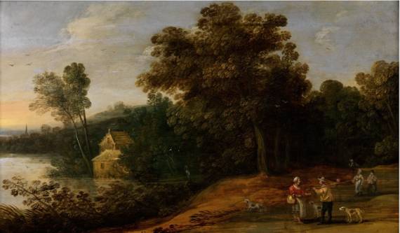 Landscape with Travelers