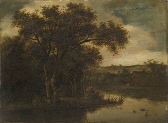 Landscape with Trees and Pond