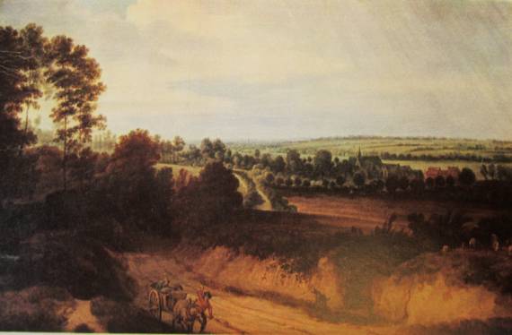 Landscape with Rain in the Distance