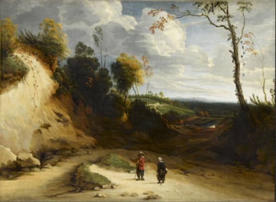 Landscape with Sandy Escarpment and a Peasant Couple
