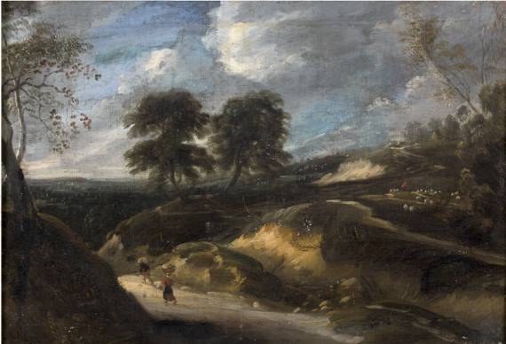 Landscape with Travelers