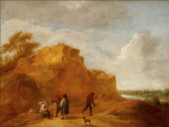 Sand Cliff and Figures