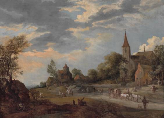 View from a Flemish Town