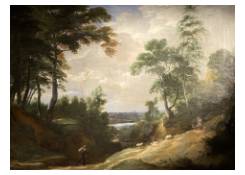 CB 1046: Sunken Path in an Animated Wooded Landscape  Work 1046: Sunken Path in an Animated Wooded Landscape