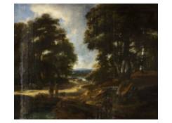 Work 1067: Landscape with Huntsmen en Dogs