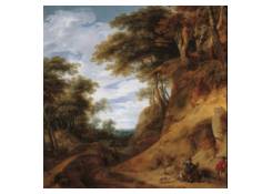 Forest Scene with Huntsmen