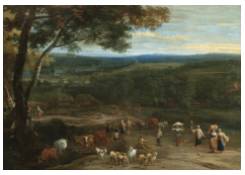 An Extensive Landscape with Figures 