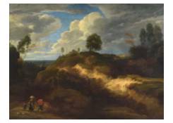 Figures in a Hilly Landscape