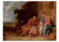 Holy Family with saint John the Baptist